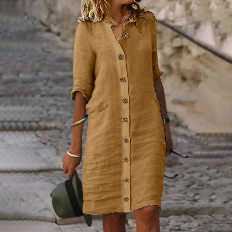 Hannika - Casual Midi Shirt Dress – MOOD Melbourne