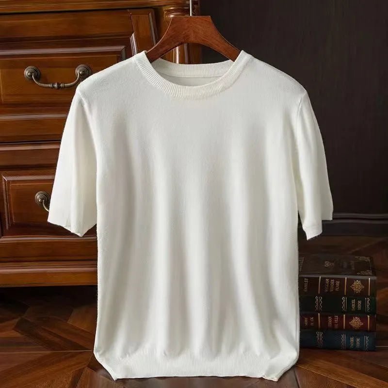 Hendrick™ | Cashmere Short Sleeve T-shirt - MOOD Melbourne