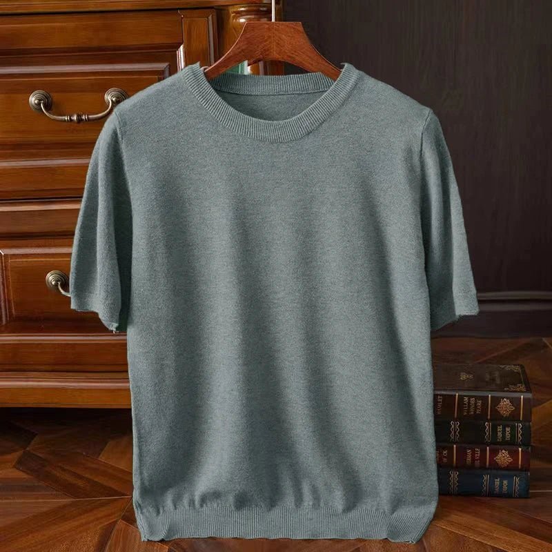 Hendrick™ | Cashmere Short Sleeve T-shirt - MOOD Melbourne