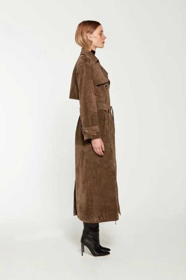 Ilira | Chic Vegan Leather Trench - Jackets - MOOD Melbourne
