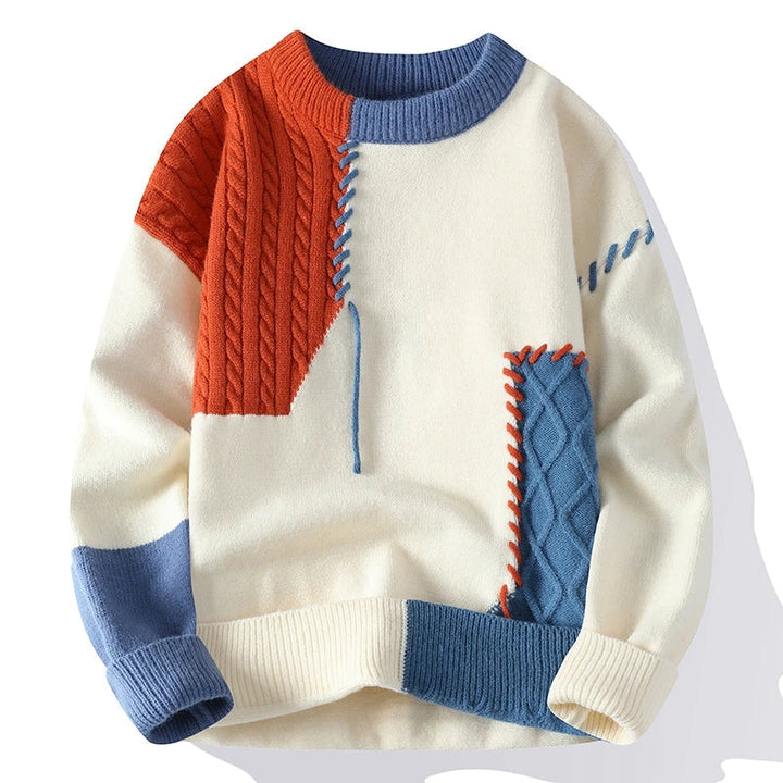 Wella - Patchwork design sweater