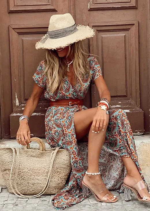 Selene | Elegant Boho Maxi Dress