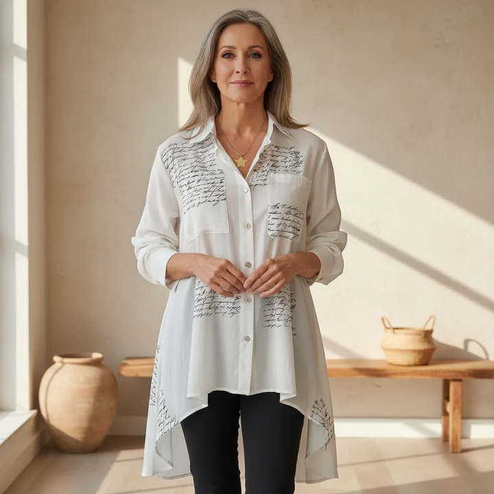 Amara | Elegant Button Blouse