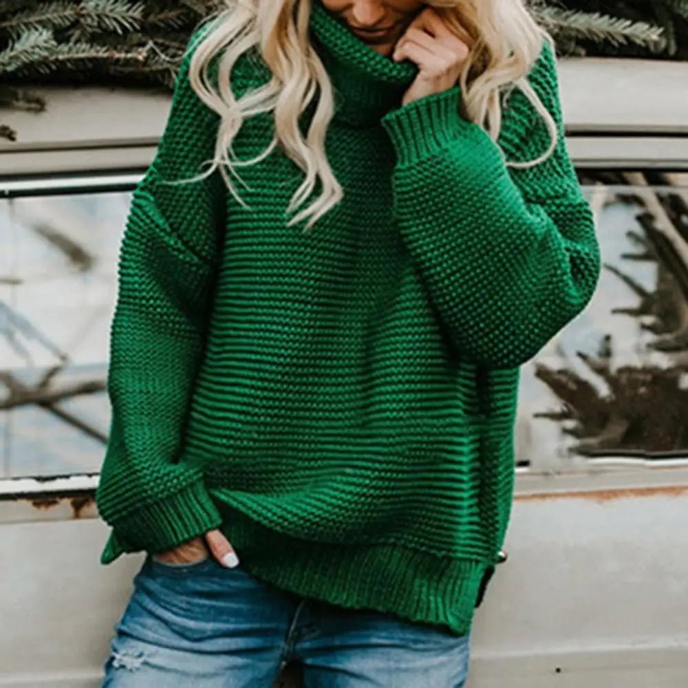 Iris Loose Turtleneck Pullover Sweater - 5:4182;14:175 - MOOD Melbourne