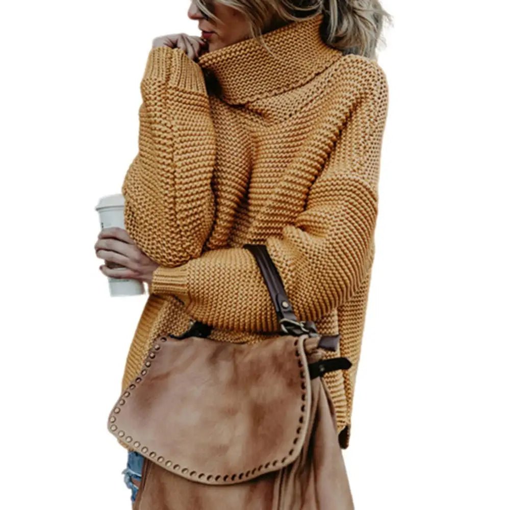 Iris Loose Turtleneck Pullover Sweater - 5:4182;14:193#Ginger - MOOD Melbourne