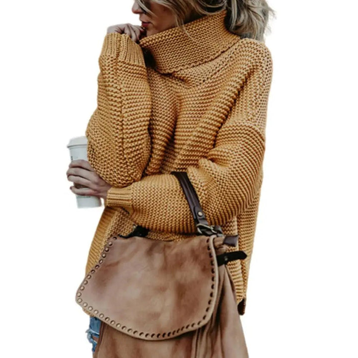 Iris Loose Turtleneck Pullover Sweater - 5:4182;14:193#Ginger - MOOD Melbourne