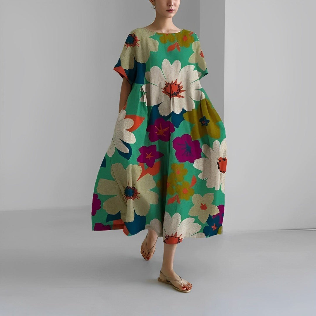 Isabella | Elegant Vibrant Floral Dress - Dresses - MOOD Melbourne