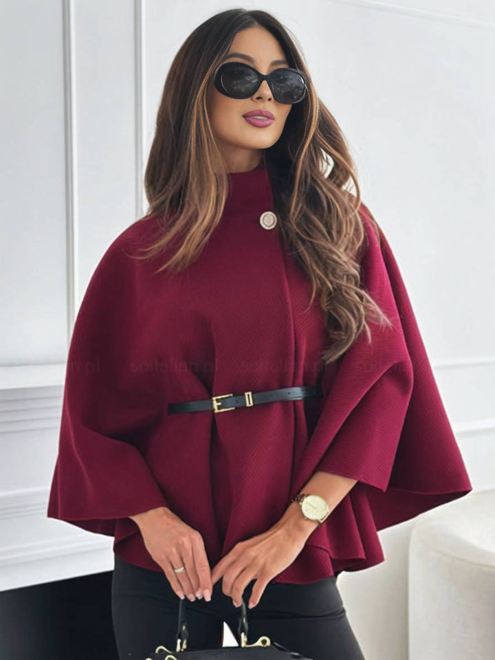 Isadora | Poncho Coat with Batwing Sleeves - Coats & Jackets - MOOD Melbourne