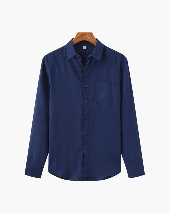 Jalen | Minimalist Long - Sleeve Men’s Shirt - Shirts - MOOD Melbourne