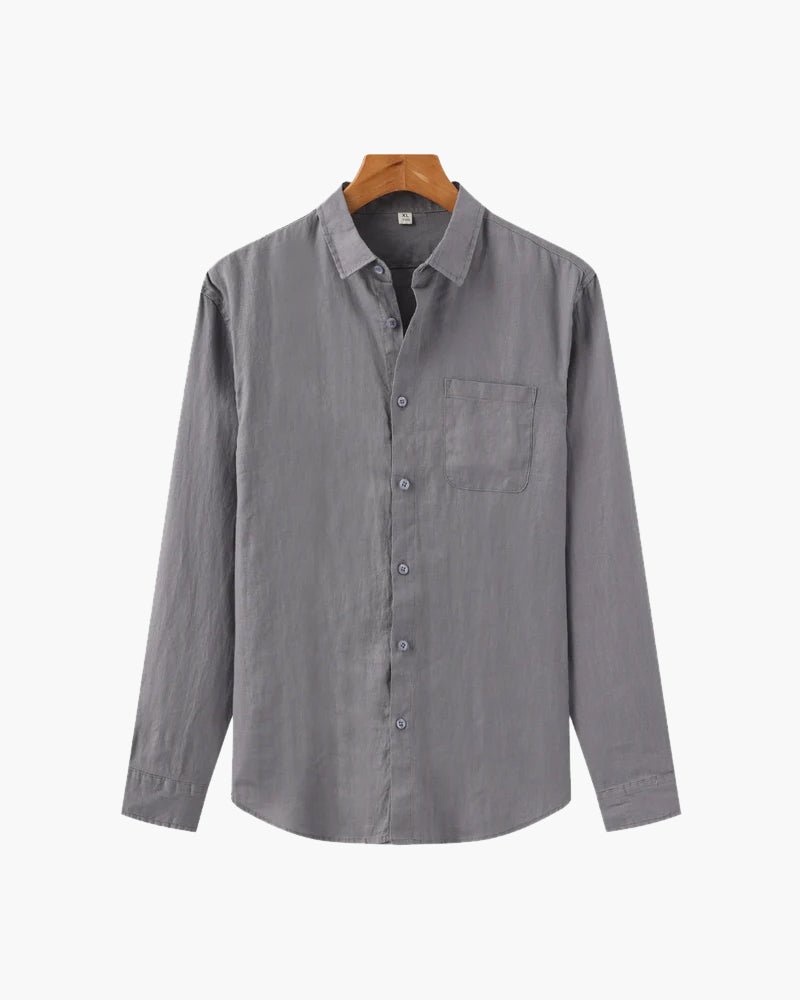 Jalen | Minimalist Long - Sleeve Men’s Shirt - Shirts - MOOD Melbourne