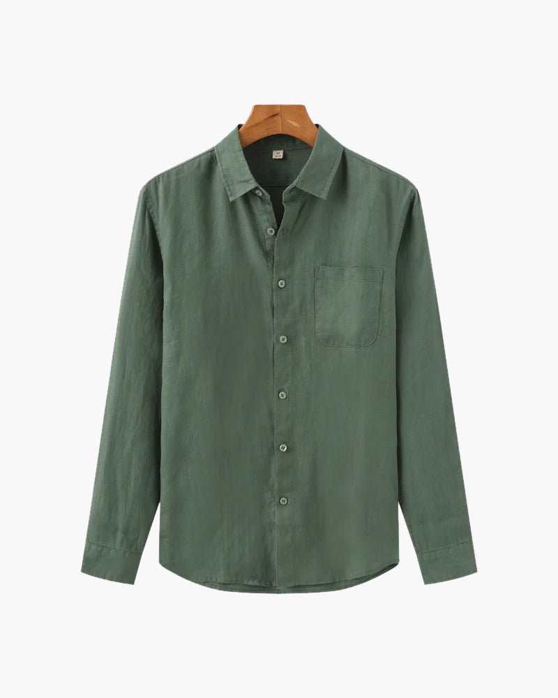 Jalen | Minimalist Long - Sleeve Men’s Shirt - Shirts - MOOD Melbourne