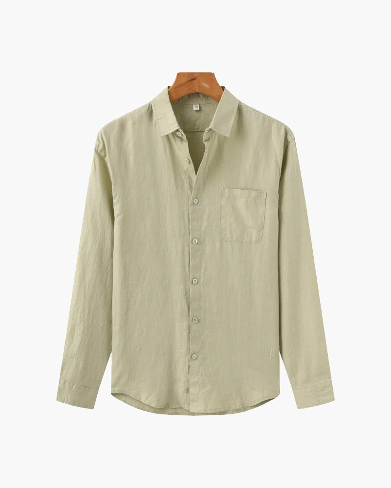 Jalen | Minimalist Long - Sleeve Men’s Shirt - Shirts - MOOD Melbourne