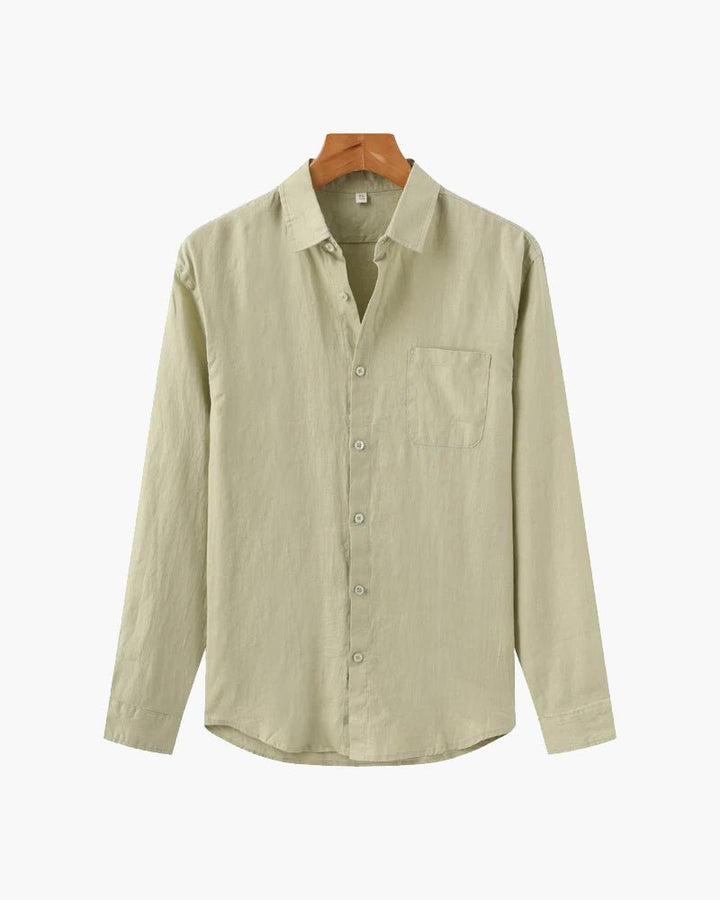 Jalen | Minimalist Long - Sleeve Men’s Shirt - Shirts - MOOD Melbourne
