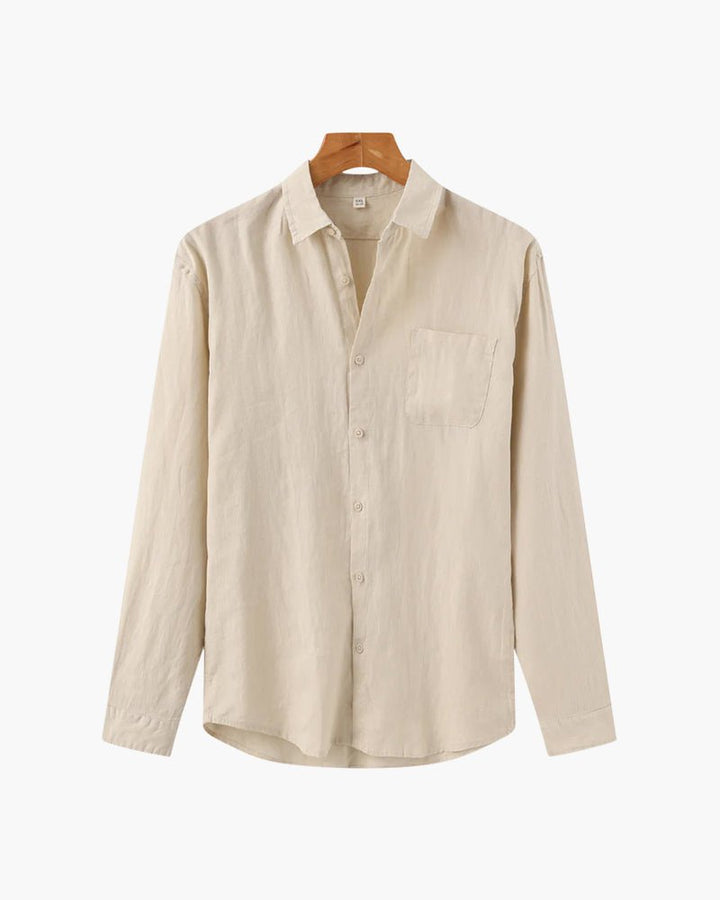 Jalen | Minimalist Long - Sleeve Men’s Shirt - Shirts - MOOD Melbourne