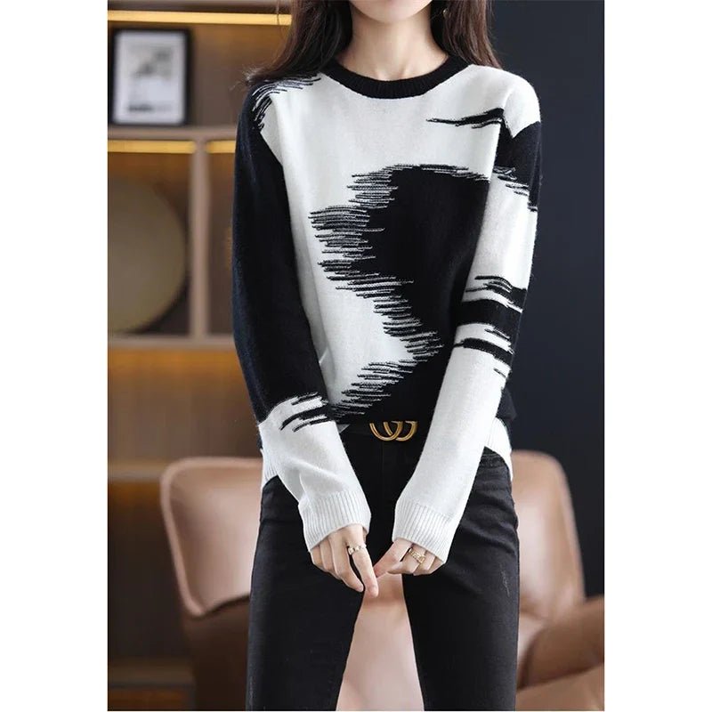 Julia Tie Dye Spring Knit Top - 5:361385#L 50 - 55kg;14:175#black - MOOD Melbourne