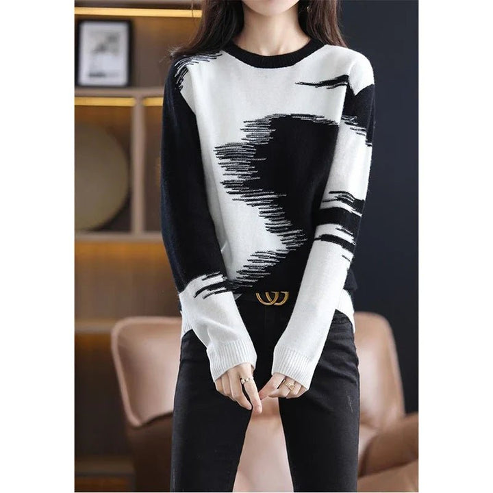Julia Tie Dye Spring Knit Top - 5:361385#L 50 - 55kg;14:175#black - MOOD Melbourne