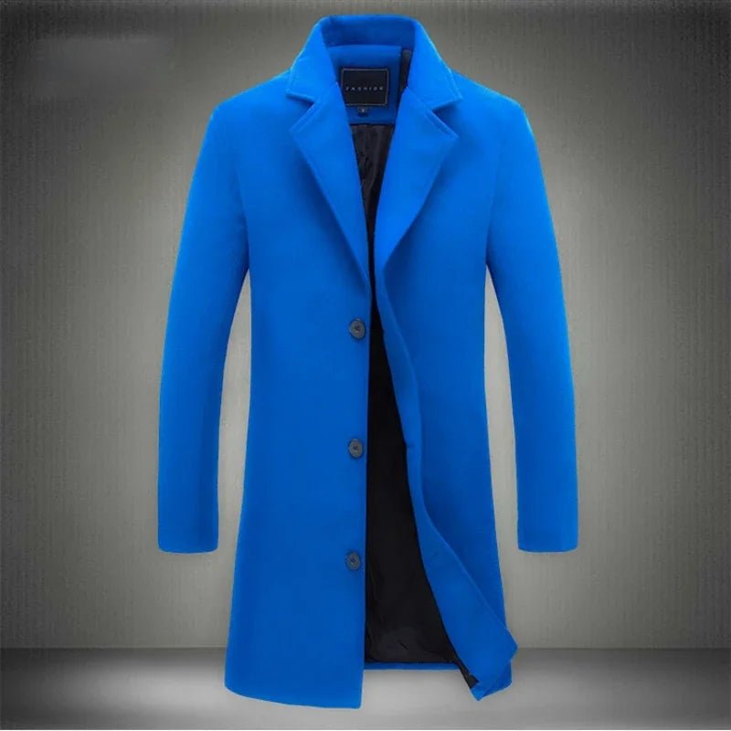 Julian | Minimalist Long Men’s Overcoat - Jackets - MOOD Melbourne