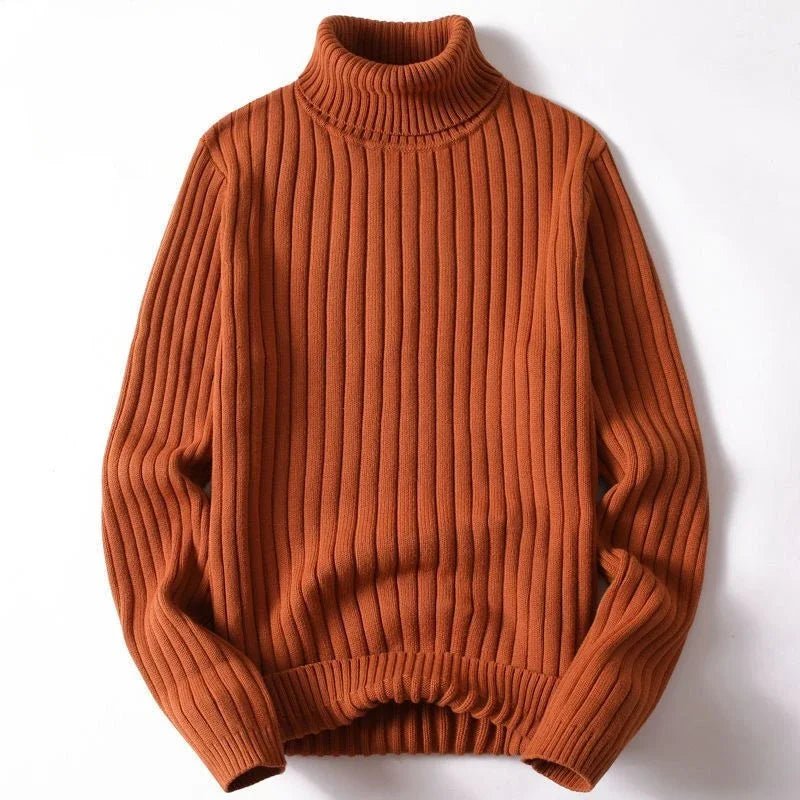 Julian | Minimalist Ribbed Turtleneck Sweater - Sweater - MOOD Melbourne