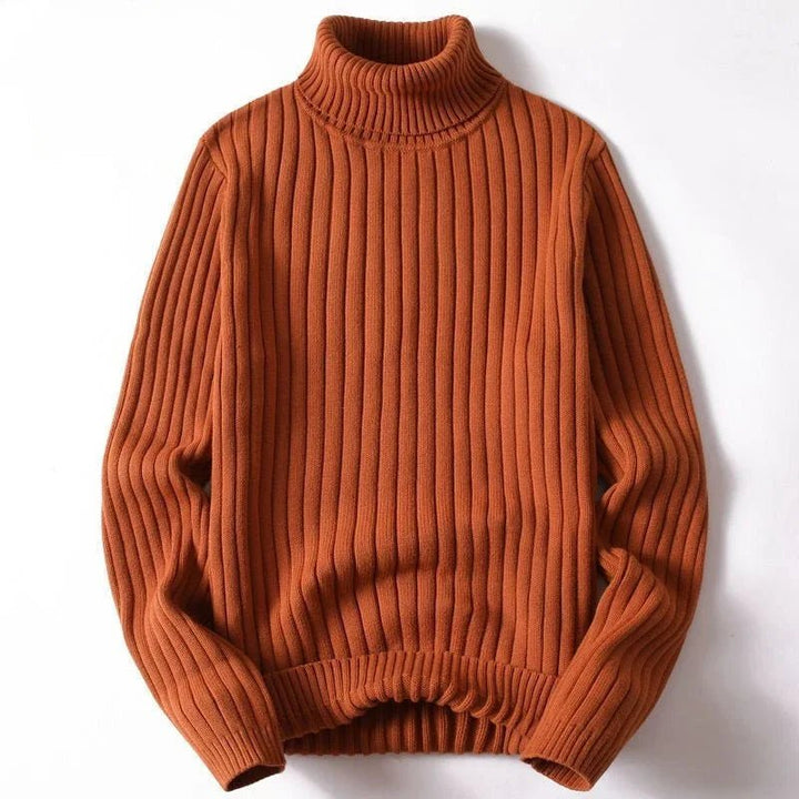 Julian | Minimalist Ribbed Turtleneck Sweater - Sweater - MOOD Melbourne