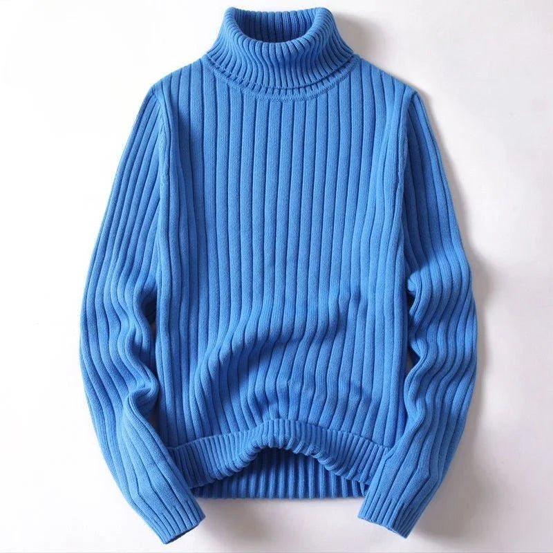 Julian | Minimalist Ribbed Turtleneck Sweater - Sweater - MOOD Melbourne