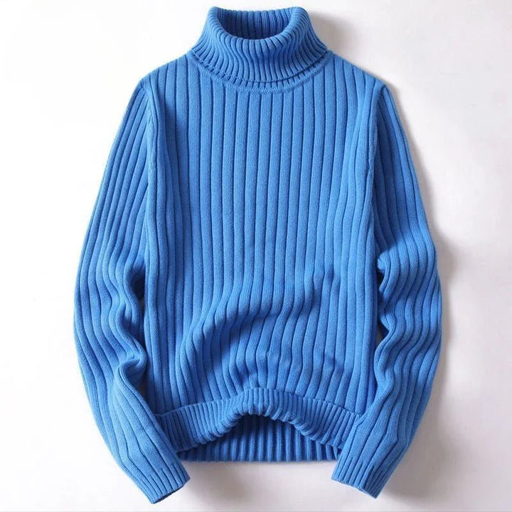 Julian | Minimalist Ribbed Turtleneck Sweater - Sweater - MOOD Melbourne