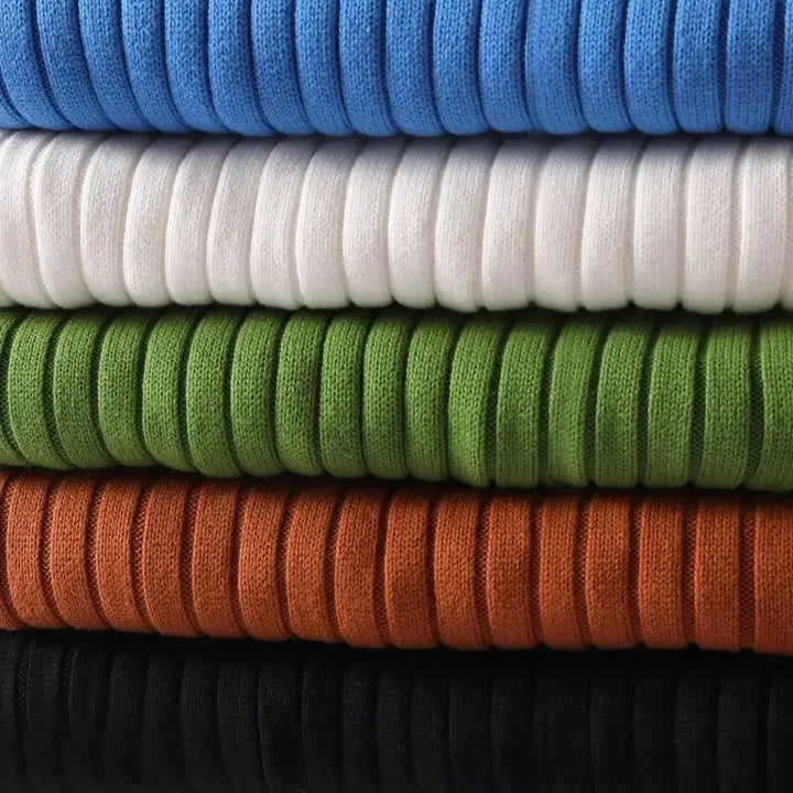 Julian | Minimalist Ribbed Turtleneck Sweater - Sweater - MOOD Melbourne