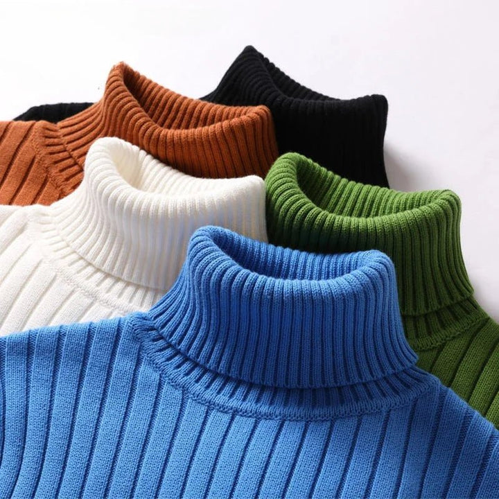 Julian | Minimalist Ribbed Turtleneck Sweater - Sweater - MOOD Melbourne