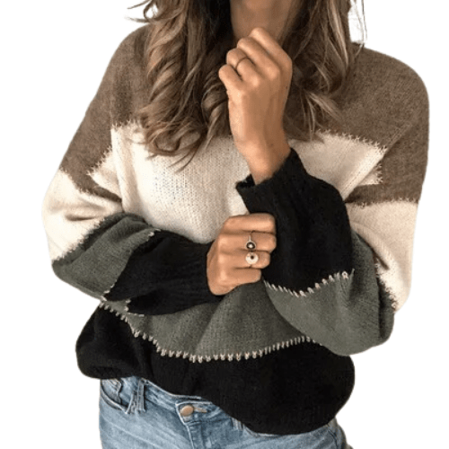 Kaela | Casual Colorblock Women’s Sweater - Sweater - MOOD Melbourne