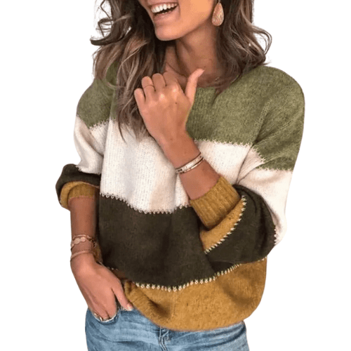 Kaela | Casual Colorblock Women’s Sweater - Sweater - MOOD Melbourne