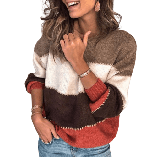 Kaela | Casual Colorblock Women’s Sweater - Sweater - MOOD Melbourne