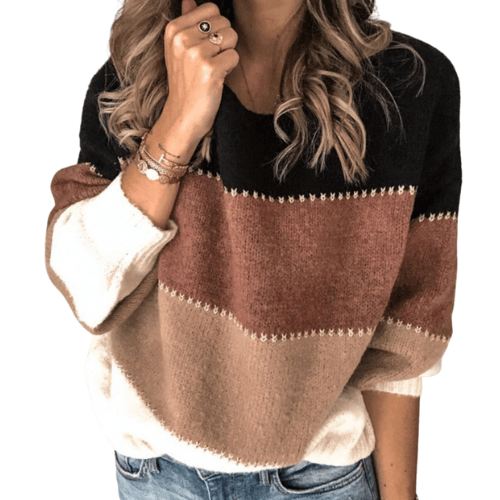 Kaela | Casual Colorblock Women’s Sweater - Sweater - MOOD Melbourne