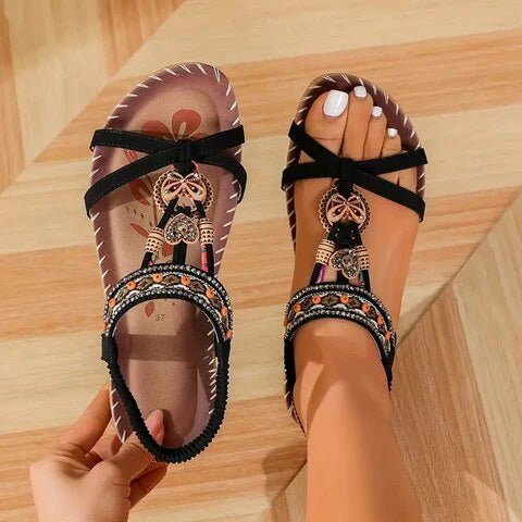 Katherine - Boho Flat Sandals - SKU_1727141671116_434 - MOOD Melbourne