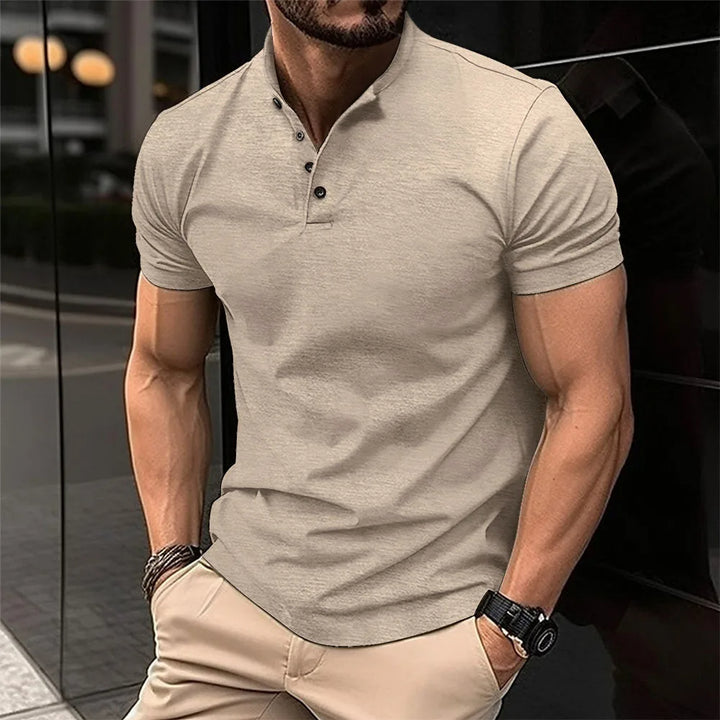 High Quality V-neck Men's T-shirt