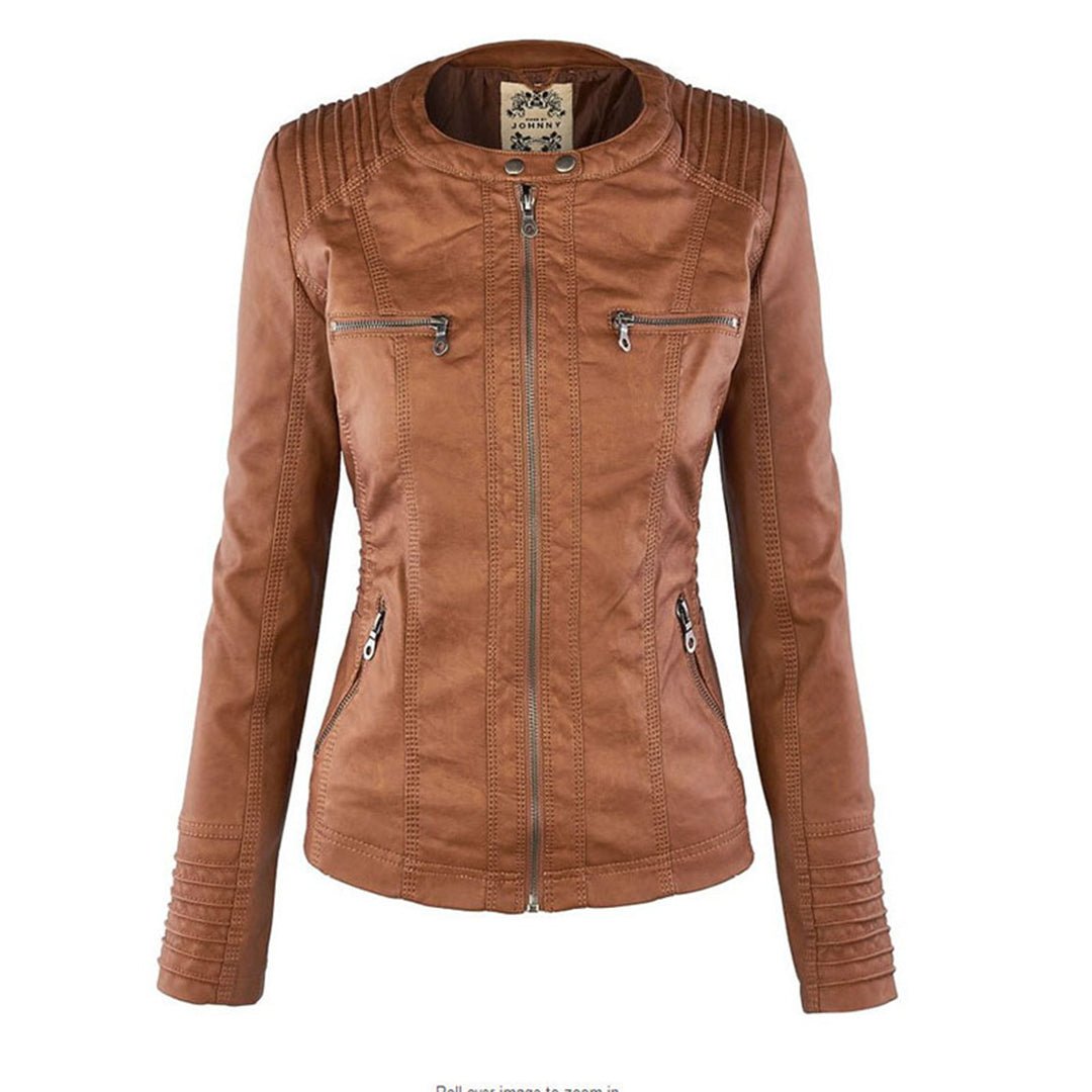 Kirra | Waterproof Hooded Leather Jacket - Jacket - MOOD Melbourne