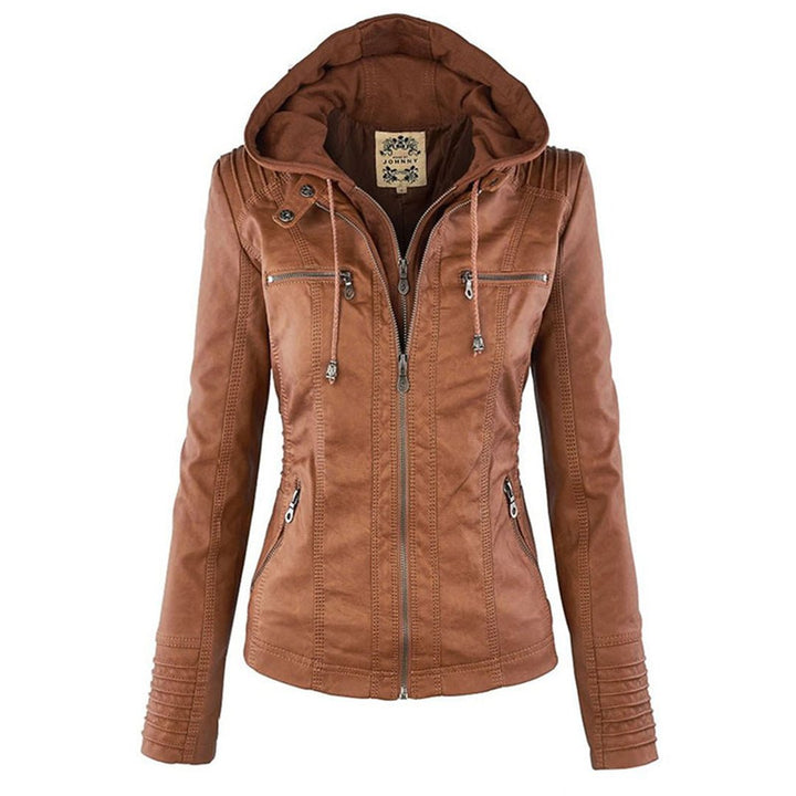 Kirra | Waterproof Hooded Leather Jacket - Jacket - MOOD Melbourne