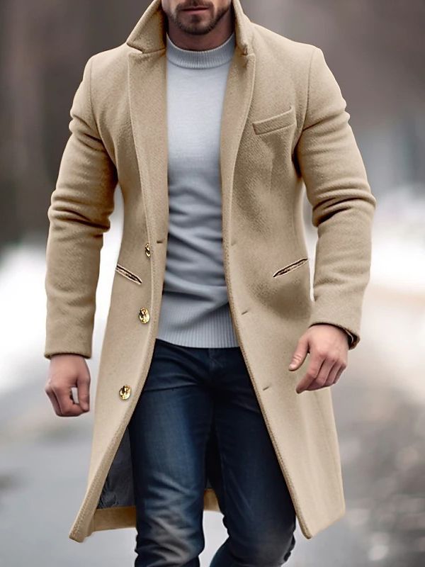 Lachlan | Classic Long Men’s Coat - Jackets - MOOD Melbourne