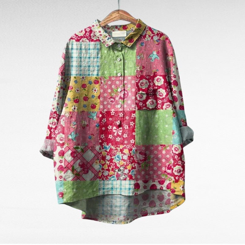 Lavinia | Classic Elegant Floral Blouse - Blouses - MOOD Melbourne