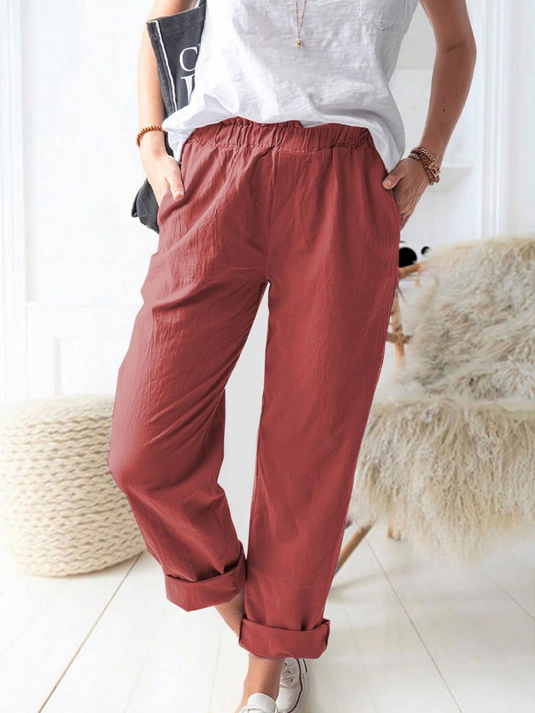 Leonie | Everyday Relaxed Casual Pants - Pants - MOOD Melbourne