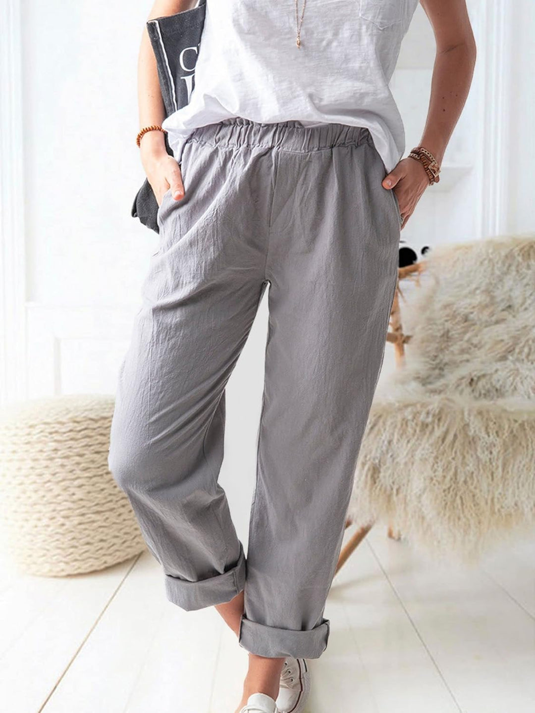 Leonie | Everyday Relaxed Casual Pants - Pants - MOOD Melbourne