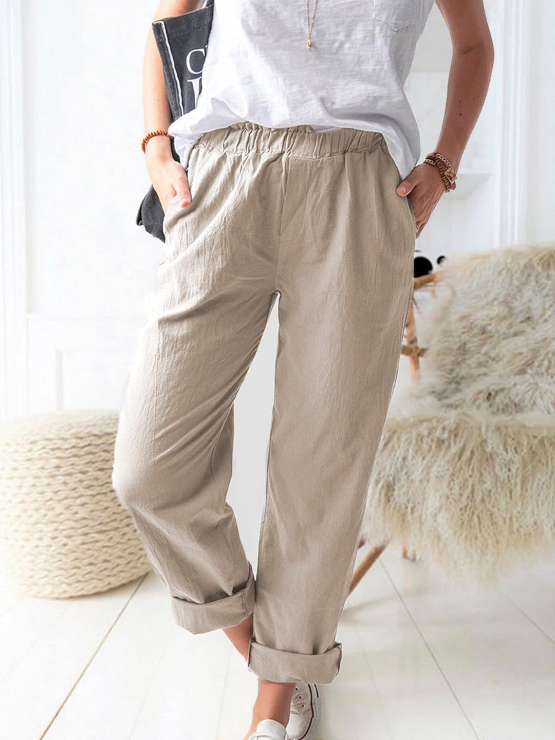 Leonie | Everyday Relaxed Casual Pants - Pants - MOOD Melbourne