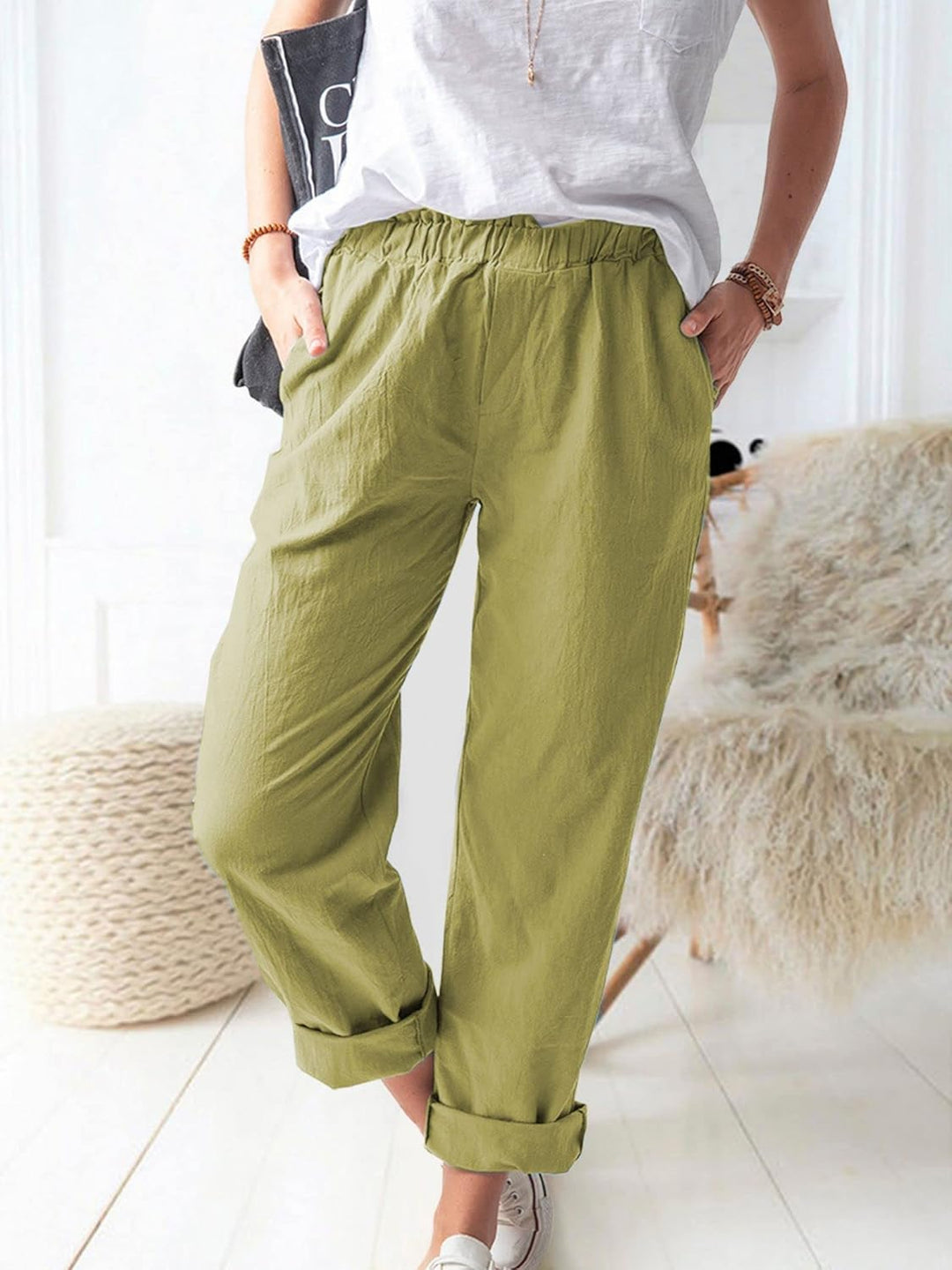 Leonie | Everyday Relaxed Casual Pants - Pants - MOOD Melbourne