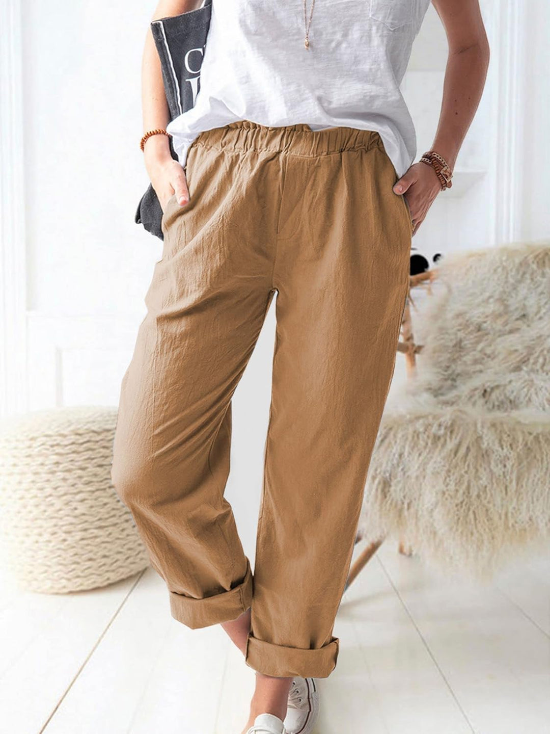 Leonie | Everyday Relaxed Casual Pants - Pants - MOOD Melbourne