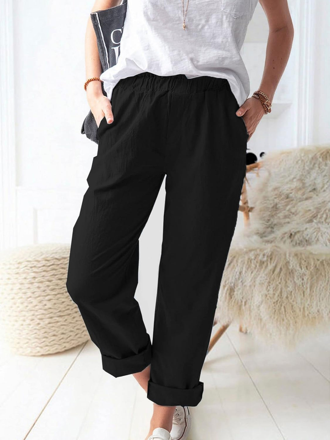 Leonie | Everyday Relaxed Casual Pants - Pants - MOOD Melbourne