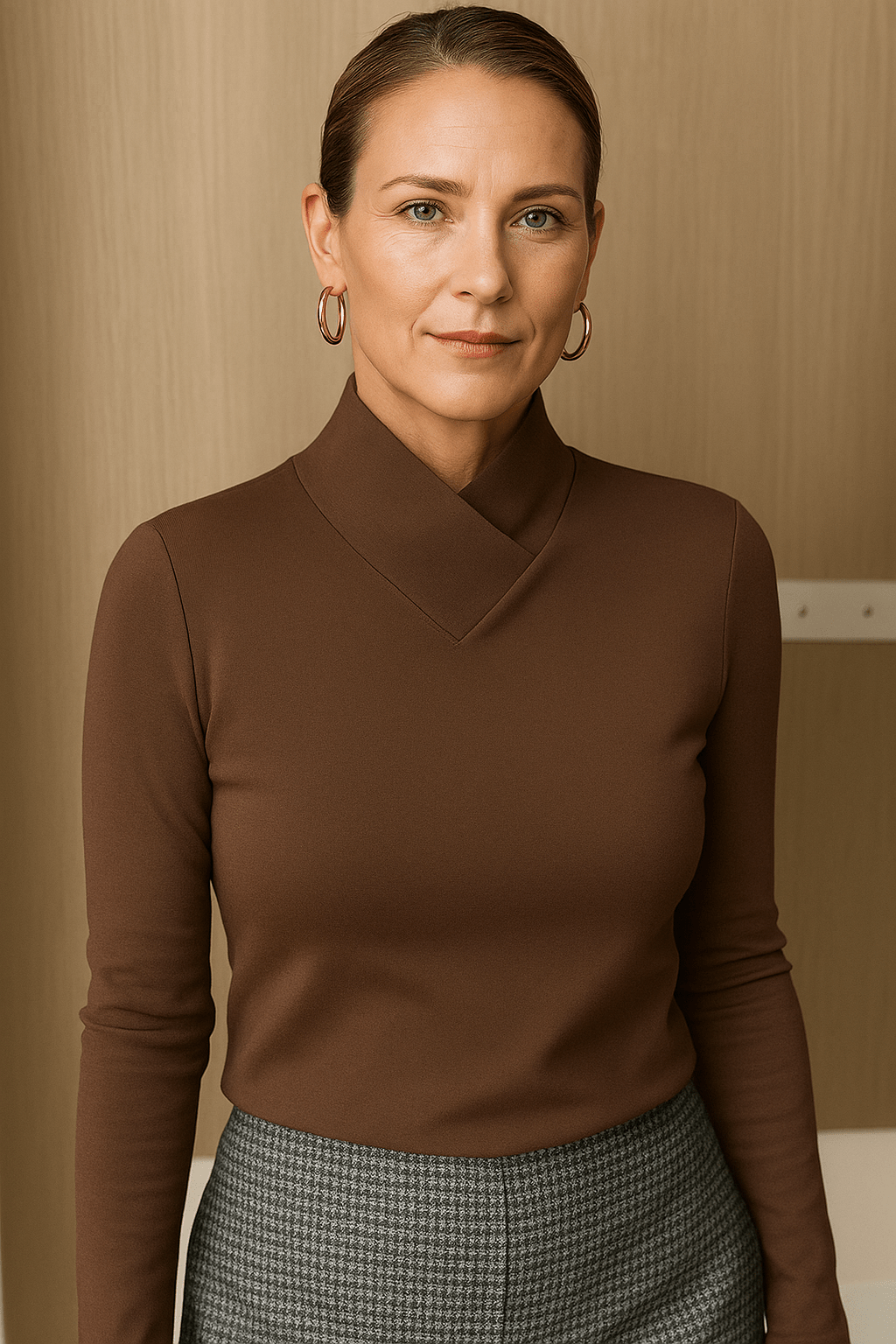 Léonie | Refined High - Neck Women’s Top - Tops - MOOD Melbourne