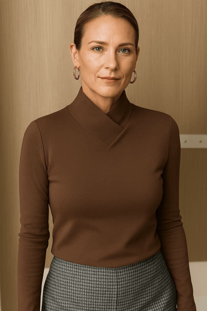 Léonie | Refined High - Neck Women’s Top - Tops - MOOD Melbourne