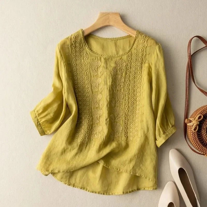 Lily | Elegant Embroidered Blouse - Blouses & Shirts - AUS - 0224 - MOOD Melbourne