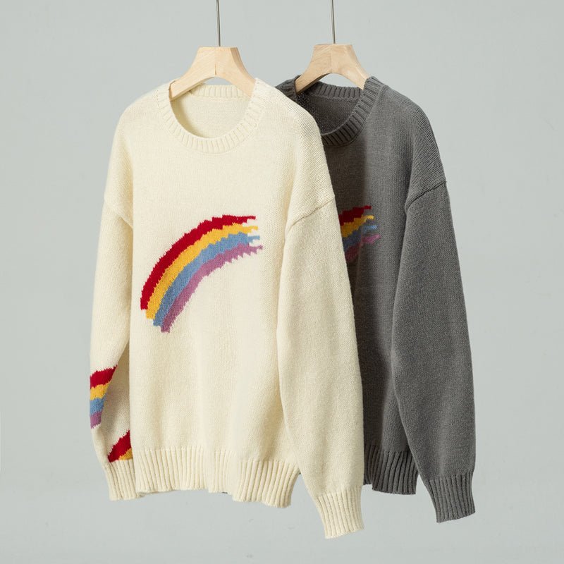 Lyra | Playful Rainbow Women’s Sweater - Sweater - MOOD Melbourne