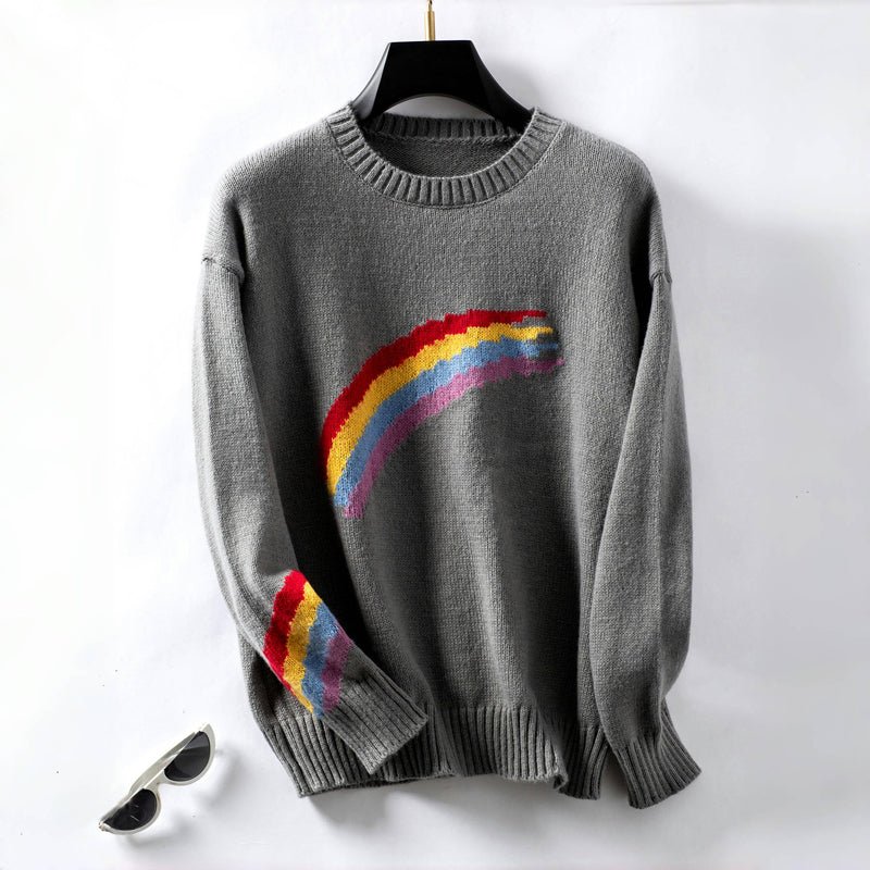 Lyra | Playful Rainbow Women’s Sweater - Sweater - MOOD Melbourne