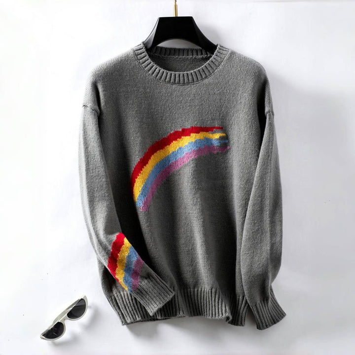 Lyra | Playful Rainbow Women’s Sweater - Sweater - MOOD Melbourne