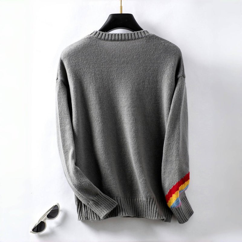 Lyra | Playful Rainbow Women’s Sweater - Sweater - MOOD Melbourne